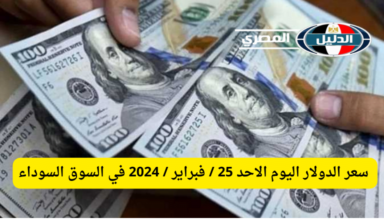 ‘‘ الجنيه طالع علي الأخضر ‘‘ سعر الدولار اليوم الاحد 25 / فبراير / 2024 في السوق السوداء والبنوك المصرية