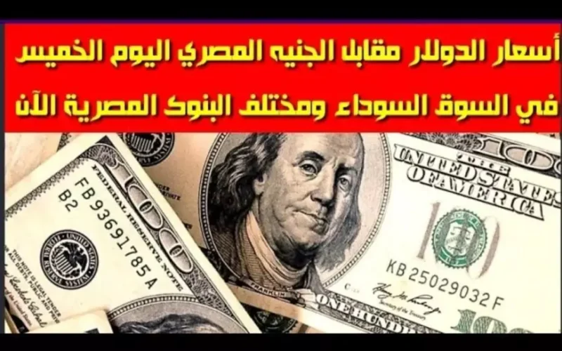 سعر الدولار اليوم في السوق السوداء مقابل الجنيه المصري الاحد 19 يناير 2025 سعر الدولار في البنوك