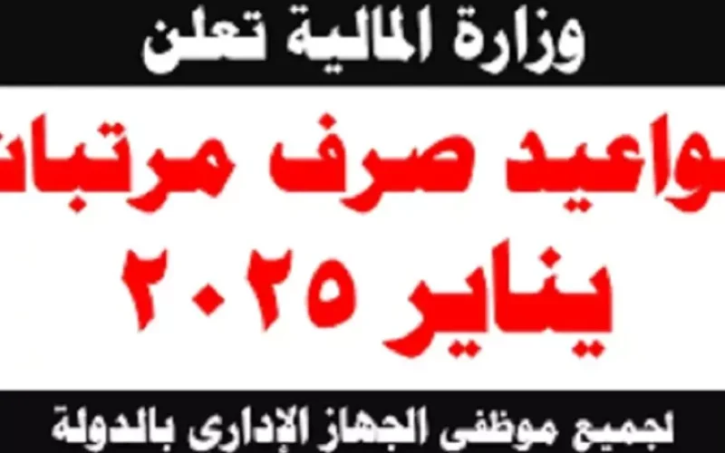 وزارة المالية آخر أخبار زيادة المرتبات.. موعد صرف مرتبات شهر يناير 2025 وتفاصيل جدول الحد الأدنى للأجور