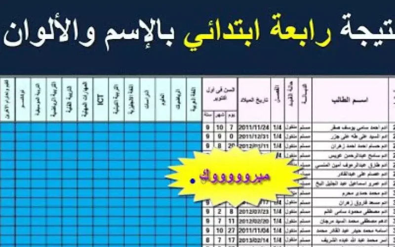 استعلم الأن هنا.. نتيجة الصف الرابع الإبتدائي الترم الأول 2025 بالاسم فقط ورقم الجلوس عبر بوابة التعليم الأساسي بالرقم القومي